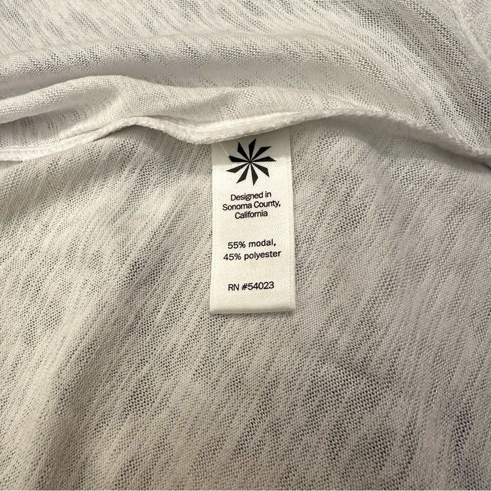 NWT Athleta Breezy Tank, white, flowy A-line, size S - Picture 6 of 11